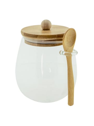 Słoik w kolorze jasnobrązowym - 660 ml