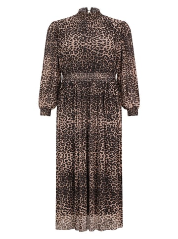 Jurk zwart/beige