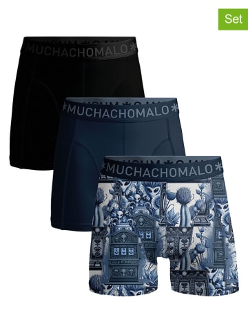 3er-Set: Boxershorts in Blau/ Schwarz