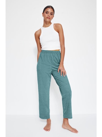 Pyjama-Hose in Petrol