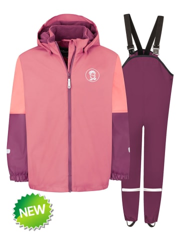 2tlg. Regenoutfit "Odda" in Rosa