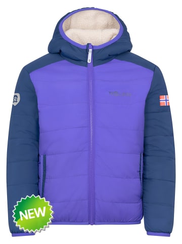 Omkeerbare winterjas "Sandvika" beige/blauw