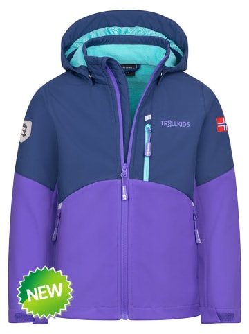 Softshelljas "Balestrand" paars/blauw