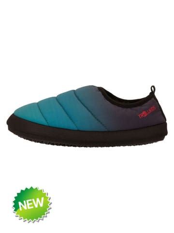 Pantoffels "Hut Mule" turquoise/zwart