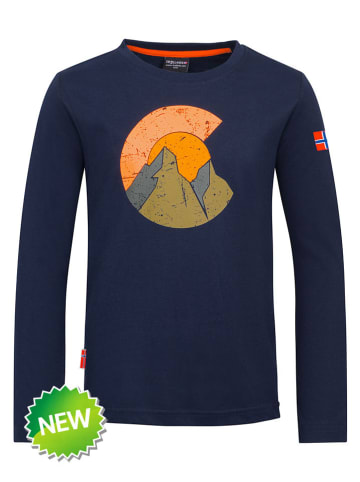 Longsleeve "Halsafjord" in Dunkelblau