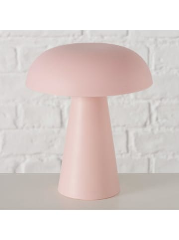 Lampa stołowa LED "Adelia" w kolorze jasnoróżowym - wys. 17,5 x Ø 15 cm