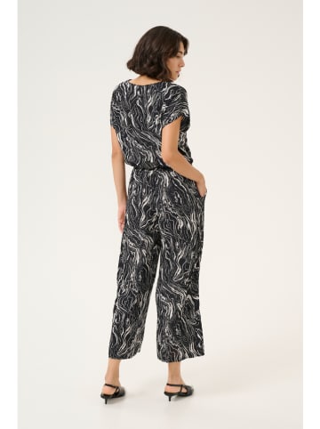 Jumpsuit in Schwarz/ Weiß