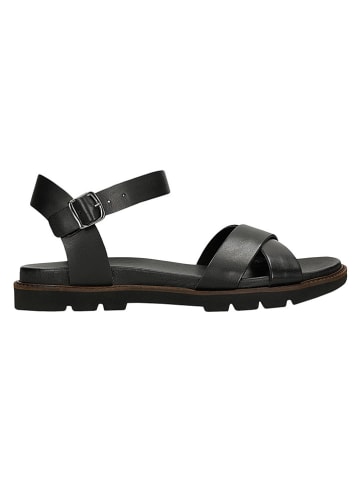 Leder-Sandalen in Schwarz