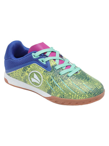 Hallen-Fußballschuhe "Vini" in Grün/ Blau