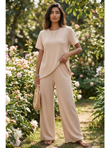 2-delige outfit beige