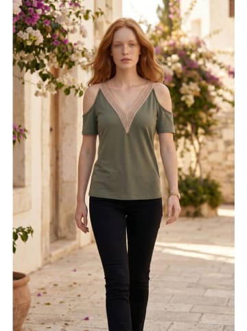 Bluzka w kolorze khaki