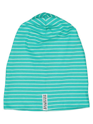 Czapka beanie w kolorze turkusowym