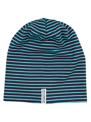 Beanie in Türkis/ Dunkelblau