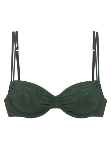 Biustonosz bikini w kolorze ciemnozielonym