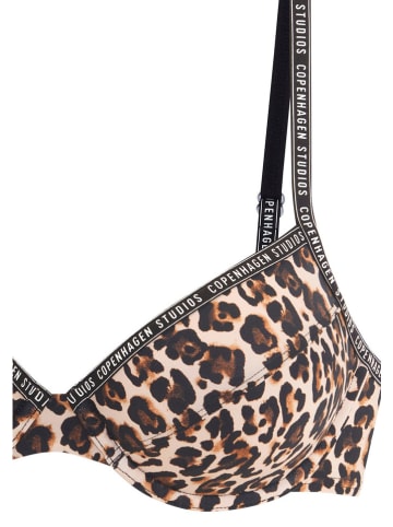 Biustonosz bikini w kolorze brązowo-beżowym