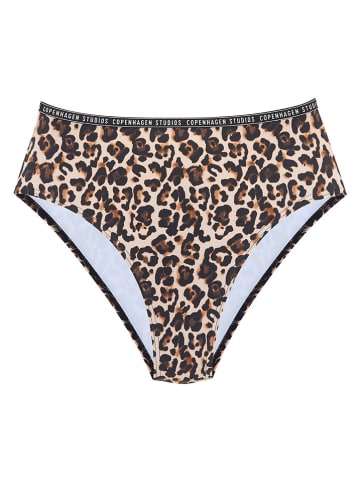 Figi bikini w kolorze brązowo-beżowym