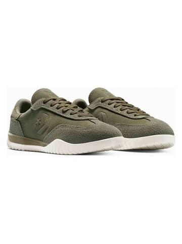 Skórzane sneakersy "Run Star" w kolorze khaki