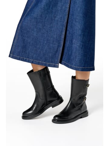 Leder-Boots "Serilda" in Schwarz