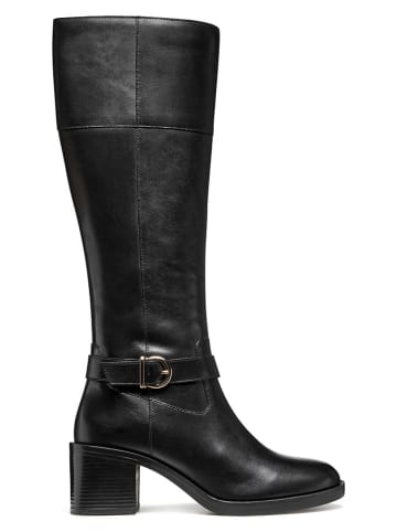 Leder-Stiefel "Serilda" in Schwarz