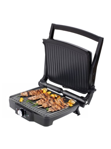 Tafelgrill zilverkleurig/zwart