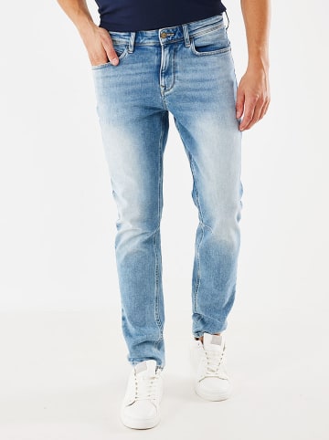 Spijkerbroek - tapered fit - lichtblauw