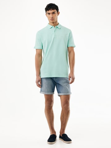 Koszulka polo "Bogie" w kolorze turkusowym