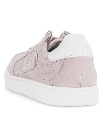 Leren sneakers lichtroze