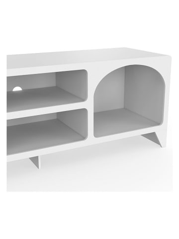 TV-Regal "Alanya" in Weiß - (B)140 x (H)50 x (T)40 cm