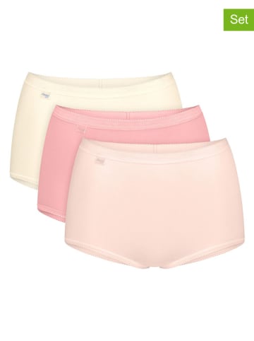 3-delige set: taillehipsters "Basic+" lichtroze/crème