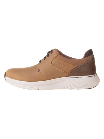 Leder-Sneakers "Motion Trek" in Hellbraun