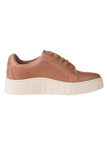Leder-Sneakers "Mykah Joy" in Hellbraun