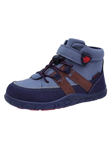 Leren barefootschoenen blauw