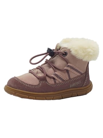 Skórzane buty barefoot w kolorze jasnoróżowym