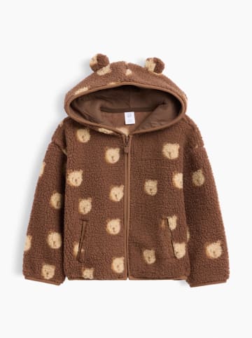 Fleecejacke in Hellbraun