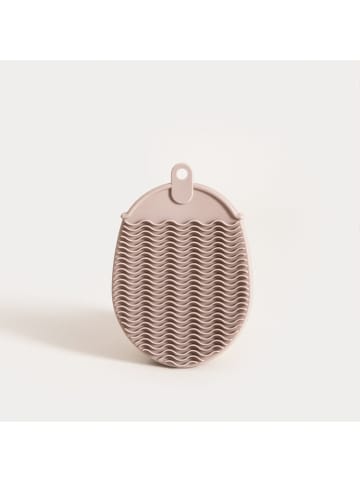 Myjka silikonowa "Easy Clean" w kolorze szarobrązowym - 15 x 10 cm
