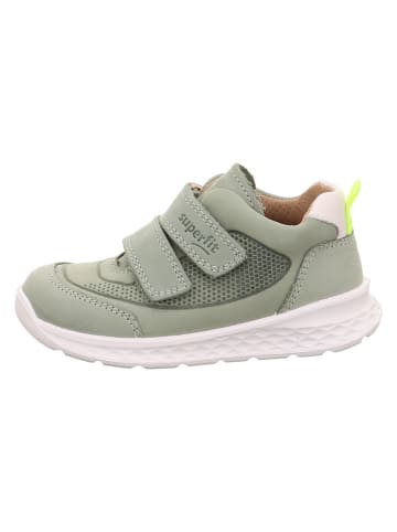 Skórzane sneakersy w kolorze zielonym