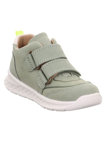 Skórzane sneakersy w kolorze zielonym