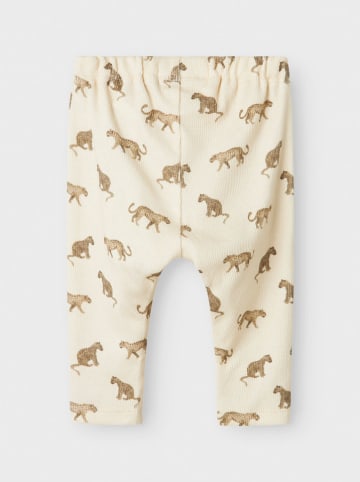 Hose "Lavo" in Creme/ Hellbraun