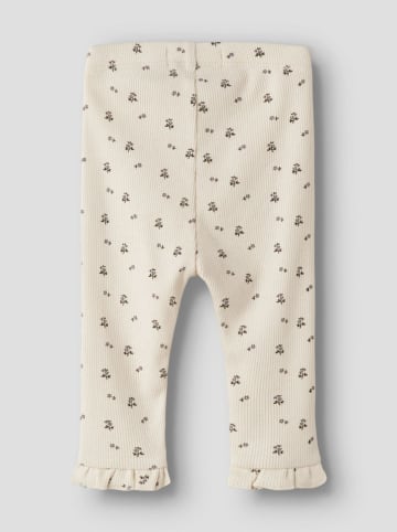 Legginsy "Lago" w kolorze kremowym
