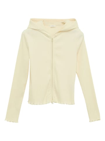 Sweatjacke in Beige