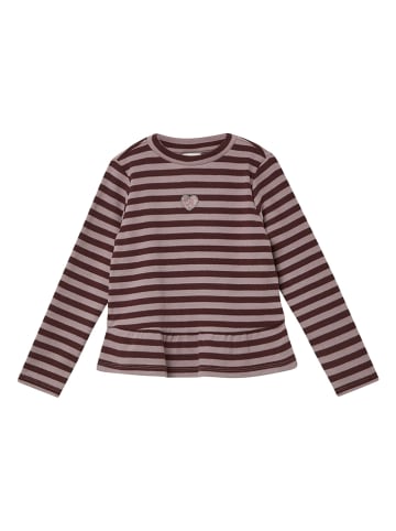 Longsleeve in Beige/ Braun