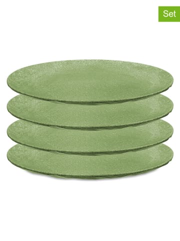 4er-Set: Speiseteller in Grün - Ø 26 cm