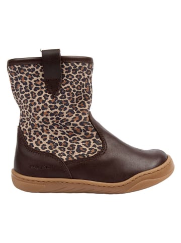 Skórzane buty barefoot w kolorze brązowym
