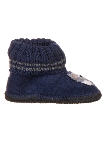 Hüttenschuhe "Kauns" in Dunkelblau