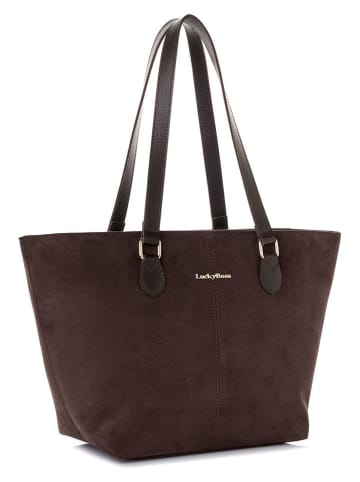 Shopper bag w kolorze brązowym - 45 x 27 x 16 cm
