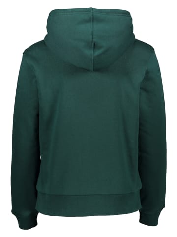 Sweatjacke in Dunkelgrün