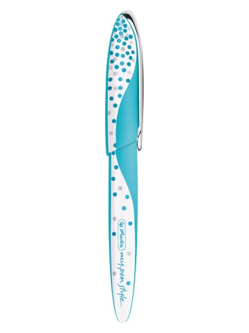 Pióro wieczne "my.pen style Frozen Glam" w kolorze biało-błękitnym