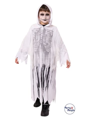 Kostuum "Zombie Skeleton" wit