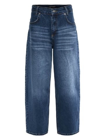 Spijkerbroek - baggy fit - donkerblauw
