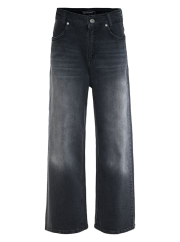 Spijkerbroek - baggy fit - zwart